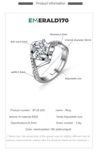 Load image into Gallery viewer, synthetic diamond ring silver
