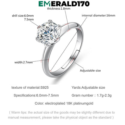 diamond ring Silver synthetic
